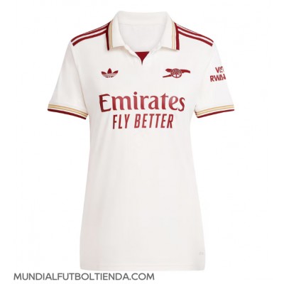 Camiseta Arsenal Riccardo Calafiori #33 Tercera Equipación Replica 2025-26 para mujer mangas cortas Camiseta Arsenal Riccardo Calafiori #33 Tercera Equipación Replica 2025-26 para mujer mangas cortas